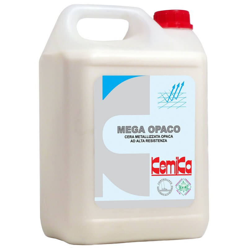 MEGA MATE - Bidon 5 L - Cire mtallise mate haute rsistance traffic et tches